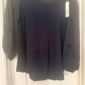 Elegant Blue Women's Top